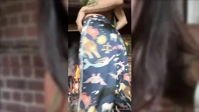 Mia Khalifa Fireplace Striptease Onlyfans Video Leaked