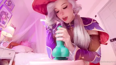 Belle Delphine Mona Cosplay Anal Riding Dildo Video Leaked