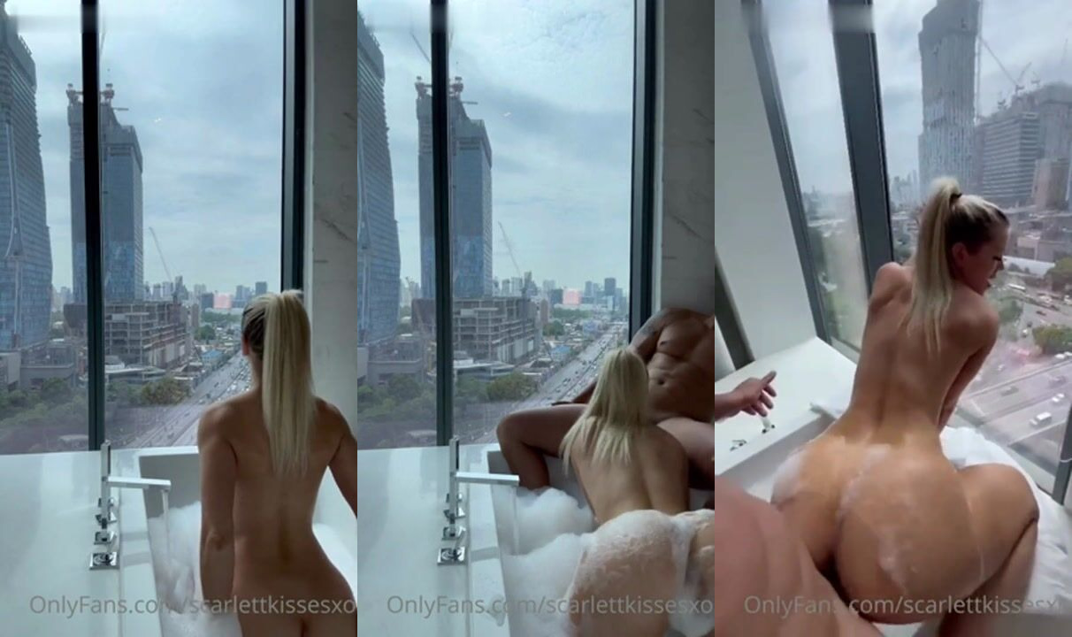 ScarlettKissesXO Bangkok Hotel Bathtub Fuck Video Leaked