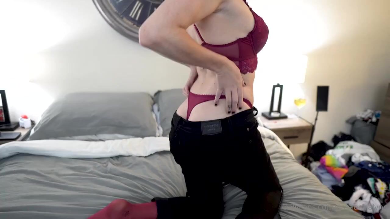Sabrina Lynn Nude Red Lingerie Onlyfans Video Leaked