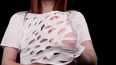 Ginger ASMR Cheeky T-shirt Tailor Video