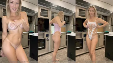 Vicky Stark Sexy Sheer Costume Try On Video Leaked