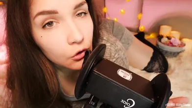 KittyKlaw ASMR Licking & Mouth Sounds Video