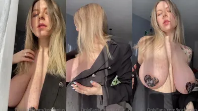 Anna Kochanius Nude Nipple Pasties Tease Video Leaked