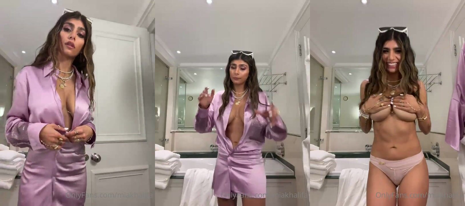 Mia Khalifa Nude Bathroom Striptease Onlyfans Video Leaked part 2