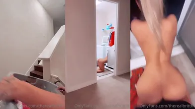 Therealbrittfit Stuck In Washing Machine Sex Onlyfans Video