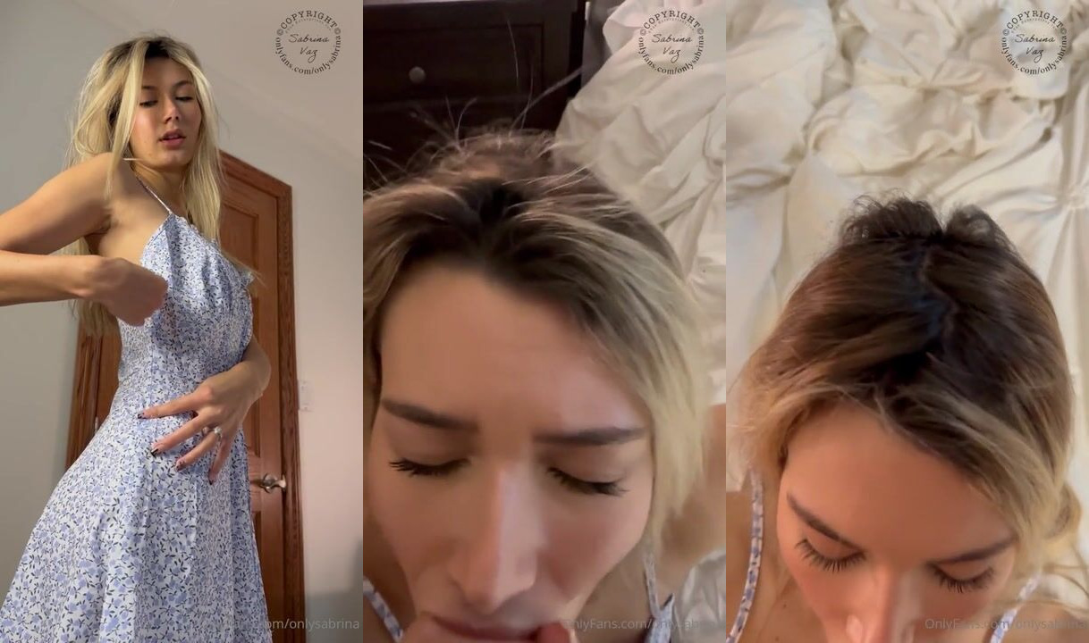 Sabrina Vaz Sloppy Blowjob Onlyfans Video Leaked