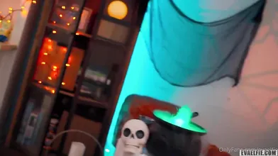 Eva Elfie Halloween Witch Cosplay Fuck Onlyfans Video