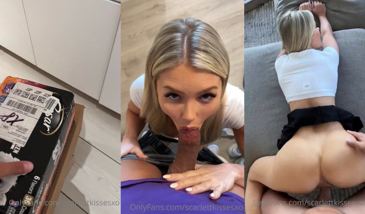 ScarlettKissesXO Sucks And Fucks FedEx Delivery Guy Video Leaked