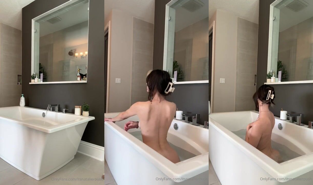 Natalie Roush Naked In Bathtub OnlyFans Video Leaked