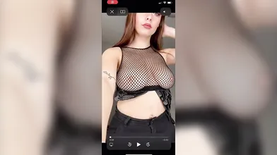 Julia Burch Nude Big Tits Fishnet Bra Video Leaked