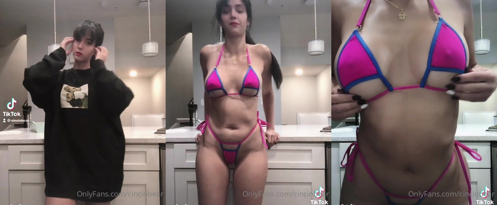 CinCinBear Pussy Rub Tiny Bikini Onlyfans Video Leaked