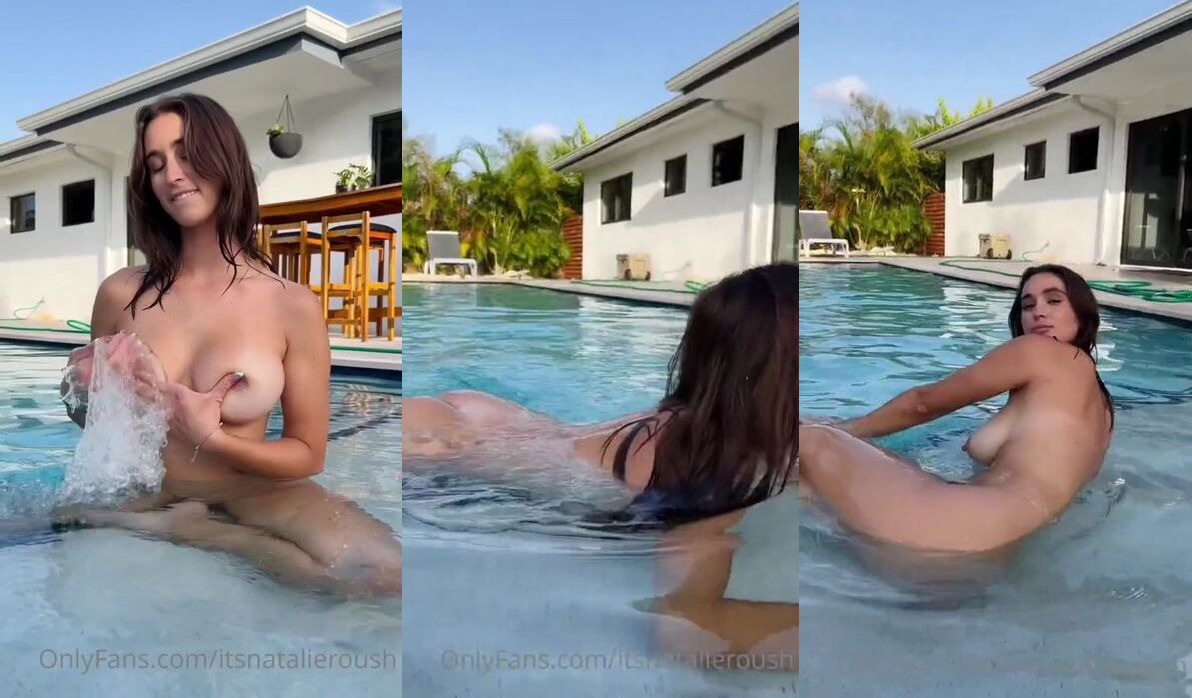 Natalie Roush Nude Wet Boobs In Pool PPV Onlyfans Set Leaked