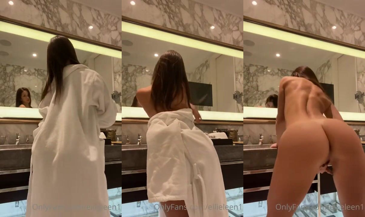 Ellieleen1 Nude Bathrobe Striptease OnlyFans Video Leaked