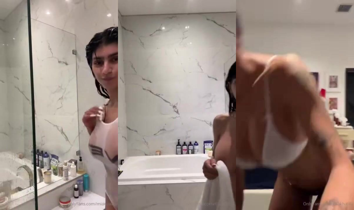 Mia Khalifa After Shower Naked Bikini Try-On OnlyFans Video