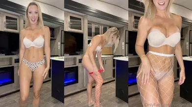 Vicky Stark Nude Mesh Stockings Try On Haul Video Leaked