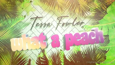 Tessa Fowler Peach Lingerie Boob Bounce OnlyFans Video Leaked