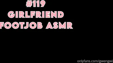 GwenGwiz ASMR Girlfriend Footjob Onlyfans Video Leaked