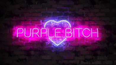 Cow Girl Purple Bitch Enjoys 2 Monster Dildos