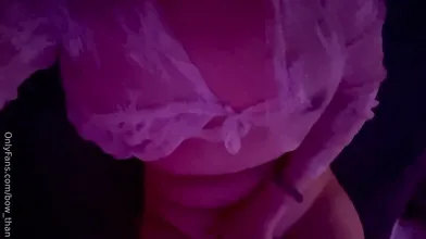 Bow Than Rubs Her Cunt In Her Bed