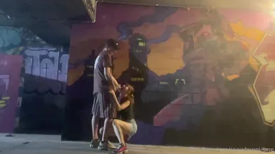 Snowbunni_bne Blows Huge Cock In A Parking Lot