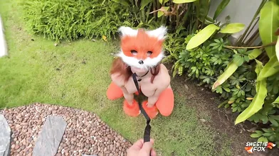 Horny Therian Gets Fucked After Going For A Walk With Her Owner