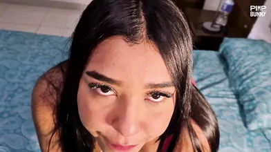 Beautiful Model With Big Tits Blows And Gets Fucked