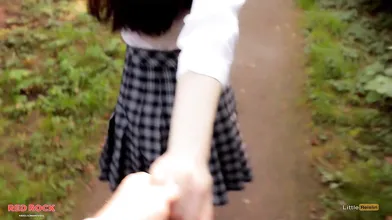 Schoolgirl Gets Fucked Outdoors After Class