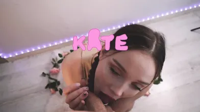 KateKuray Pleases A Cock On Her Knees