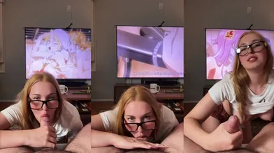 Cassie Claire Sucks Her BF's Cock