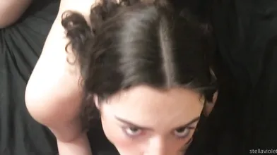 Horny Stella Violet Loves To Swallow Her Boyfriend's Cum