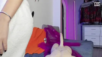 Thinking about your dick while ride my dildo