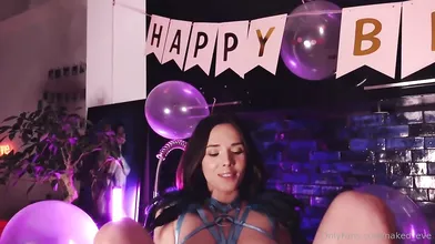 Eve Sweet's Birthday Anal Play and Masturbation Fun
