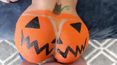 Halloween Creampie Featuring Bryce Adams