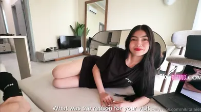 Nikitalaiss in Braces Enjoys a Facial After Sex