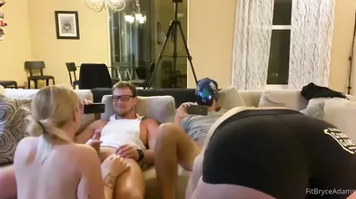 Bryce Adams & ItsIzzyPaige On A Foursome