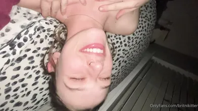 Britni Kitten's Evening Sex and Blowjob Tape