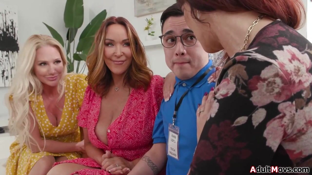 Busty MILFs' Wild Gangbang with a Lucky Guy