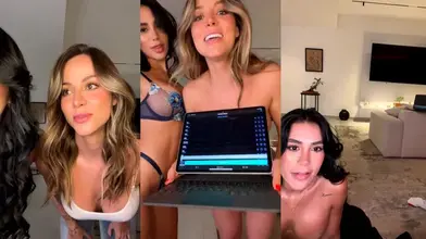 Maria Alejandra Quintero's Live Striptease Challenges with Friend