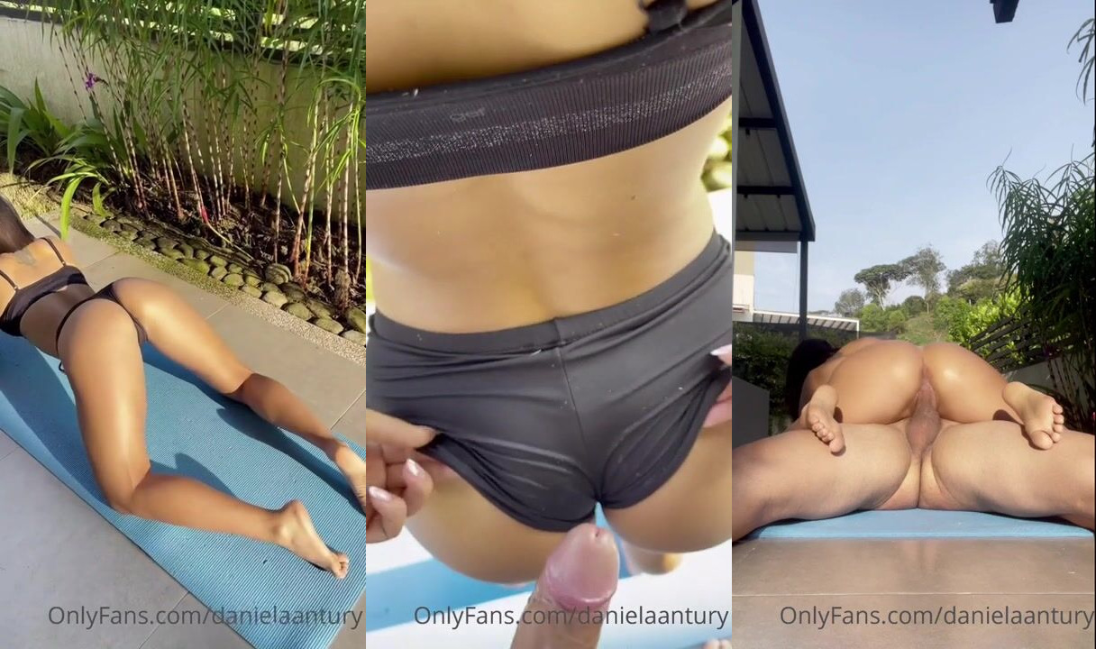 Daniela Antury's Post-Yoga Cum Swallow Session