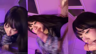 Manekinekoluvu's Spider-Girl Cosplay Blowjob