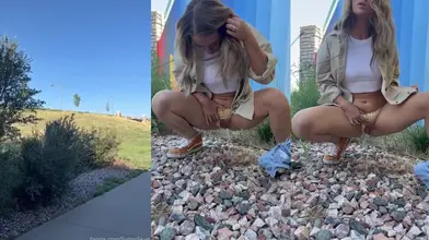 Sunny Skye: Outdoor Peeing Adventure
