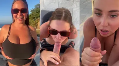Ava Nicks' Outdoor Blowjob Leads to Steamy Facial