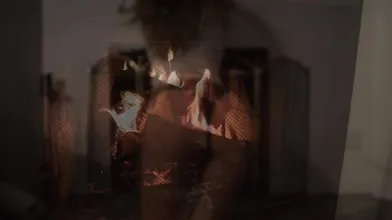Mia Melano's Steamy Blowjob by the Fireplace