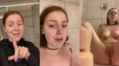 Sushia's Steamy Shower Fingering Session Filmed