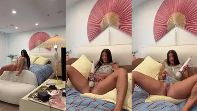 Ari Kytsya's Dildo and Vibrator Masturbation Session