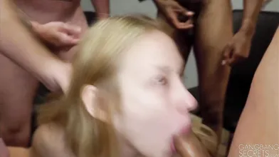 Kasey Miller's Wild BBC Gangbang with Thick Dicks