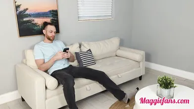 MaggieGreenLive's Intense Pounding with Neighbor - Big Boobs