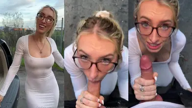 Dani Day's Steamy Facial on Her Eyeglasses