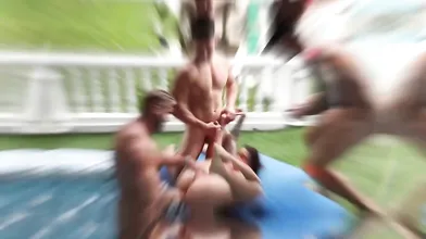 Sara Blonde's Outdoor Gangbang Vacation Adventure